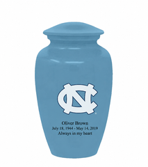 University of North Carolina Tar Heels Blue Memorial Cremation Urn