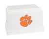Image of Clemson University Tigers Orange Memorial Cremation Urn