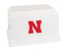 Image of University of Nebraska Cornhuskers White Memorial Cremation Urn