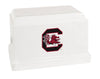 Image of University of South Carolina Gamecocks White Memorial Cremation Urn
