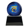 Image of Football Cremation Urn with Optional Los Angeles Rams Ball Decor and Custom Metal Plaque