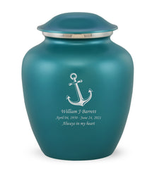 Grace Anchor Custom Engraved Adult Cremation Urn for Ashes in Teal,  Grace Urns - Divinity Urns