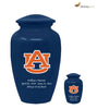 Image of Auburn Tigers Collegiate Football Cremation Urn - Blue,  Sports Urn - Divinity Urns