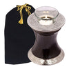 Image of Baroque Shadow Tealight Cremation Urn Black -  product_seo_description -  Tealight Urn -  Divinity Urns.