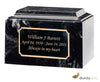 Image of Black Marlin Cultured Marble Cremation Urn - Divinity Urns