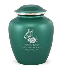 Grace Butterfly Custom Engraved Adult Cremation Urn for Ashes in Green,  Grace Urns - Divinity Urns
