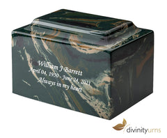Camouflage Cultured Marble Cremation Urn,  Cultured Marble Urn - Divinity Urns