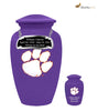 Image of Clemson University Tigers Purple Memorial Cremation Urn,  Sports Urn - Divinity Urns