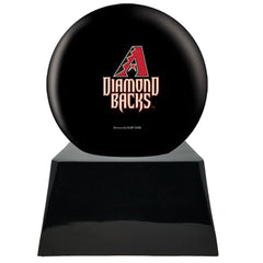 Baseball Cremation Urn with Optional Arizona Diamondbacks Ball Decor and Custom Metal Plaque