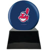 Image of Baseball Cremation Urn with Optional Cleveland Indians Ball Decor and Custom Metal Plaque -  product_seo_description -  Baseball -  Divinity Urns.