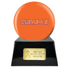 Image of Football Cremation Urn with Optional Clemson Tiger Ball Decor and Custom Metal Plaque -  product_seo_description -  Football Team Urns -  Divinity Urns.