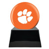 Image of Football Cremation Urn with Optional Clemson Tiger Ball Decor and Custom Metal Plaque -  product_seo_description -  Football Team Urns -  Divinity Urns.