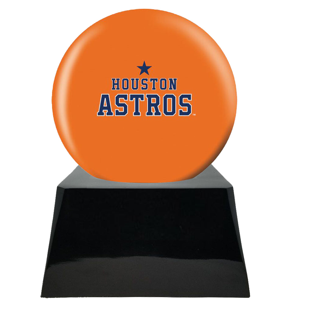 Baseball Cremation Urn with Optional Houston Astros Ball Decor and Custom Metal Plaque -  product_seo_description -  Baseball -  Divinity Urns.