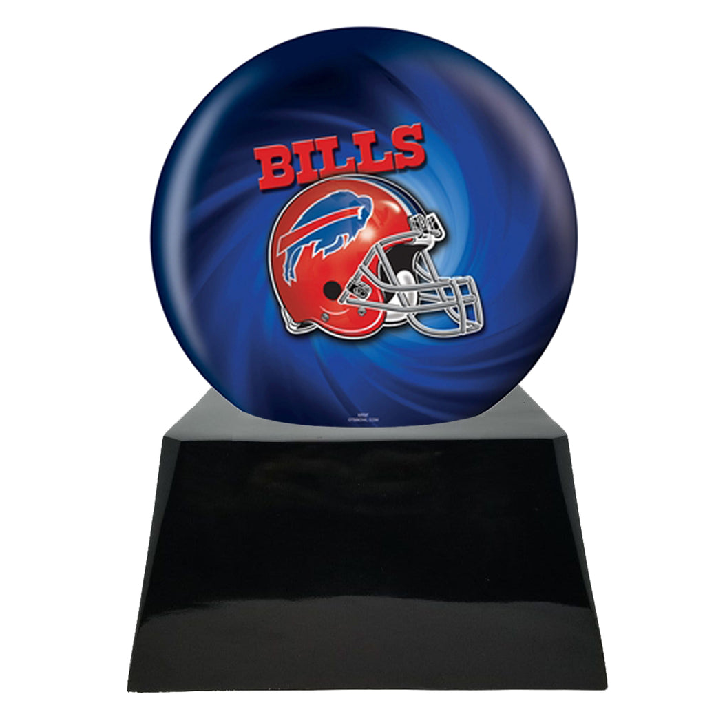 Football Cremation Urn with Optional Buffalo Bills Ball Decor and Custom Metal Plaque -  product_seo_description -  Sports Urn -  Divinity Urns.