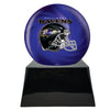 Image of Football Cremation Urn with Optional Baltimore Ravens Ball Decor and Custom Metal Plaque -  product_seo_description -  Sports Urn -  Divinity Urns.