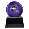 Image of Football Cremation Urn with Optional Minnesota Vikings Ball Decor and Custom Metal Plaque -  product_seo_description -  Sports Urn -  Divinity Urns.