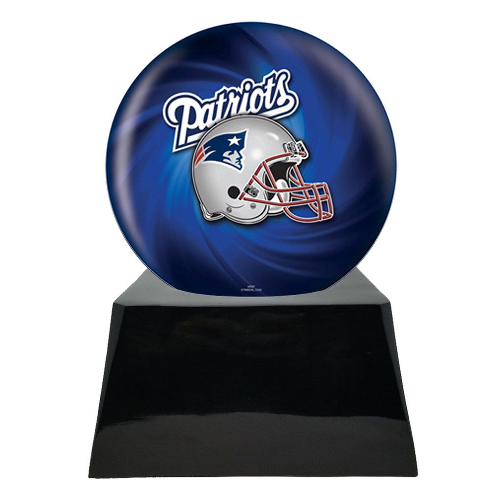 Football Cremation Urn with Optional New England Patriots Ball Decor and Custom Metal Plaque -  product_seo_description -  Sports Urn -  Divinity Urns.