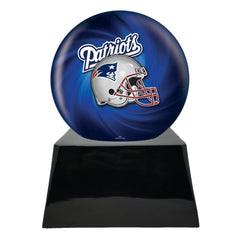Football Cremation Urn with Optional New England Patriots Ball Decor and Custom Metal Plaque