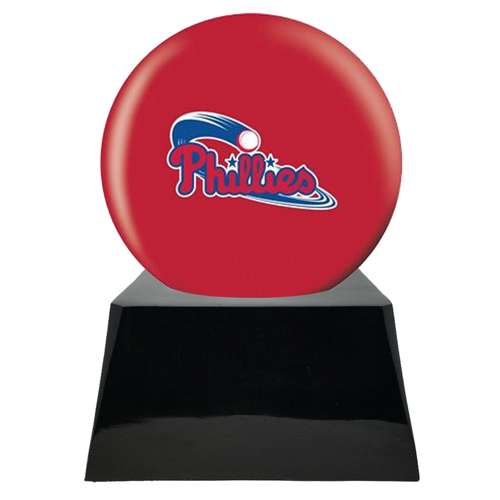 Baseball Cremation Urn with Optional Philadelphia Phillies Ball Decor and Custom Metal Plaque -  product_seo_description -  Sports Urn -  Divinity Urns.