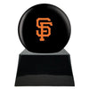 Image of Baseball Cremation Urn with Optional San Francisco Giants Ball Decor and Custom Metal Plaque -  product_seo_description -  Sports Urn -  Divinity Urns.