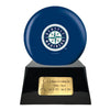 Image of Baseball Cremation Urn with Optional Seattle Mariners Ball Decor and Custom Metal Plaque -  product_seo_description -  Sports Urn -  Divinity Urns.