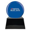Image of Baseball Cremation Urn with Optional Toronto Blue Jays Ball Decor and Custom Metal Plaque -  product_seo_description -  Baseball -  Divinity Urns.