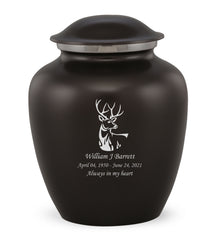 Grace Deer Custom Engraved Adult Cremation Urn for Ashes in Black,  Grace Urns - Divinity Urns