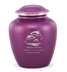 Grace Dolphin Custom Engraved Adult Cremation Urn for Ashes in Purple,  Grace Urns - Divinity Urns
