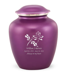 Grace Dragonfly Custom Engraved Adult Cremation Urn for Ashes in Purple,  Grace Urns - Divinity Urns