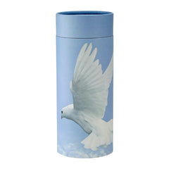 The Rising Dove Scattering Tube -  product_seo_description -  Scattering Tubes and Urns -  Divinity Urns.