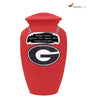 Image of University Of Georgia Classic Sports Cremation Urn -  product_seo_description -  Sports Urn -  Divinity Urns.