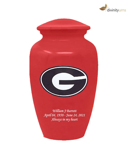 University Of Georgia Classic Sports Cremation Urn -  product_seo_description -  Sports Urn -  Divinity Urns.
