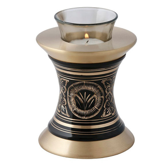 Golden Aura Tealight Cremation Urn -  product_seo_description -  Tealight Urn -  Divinity Urns.