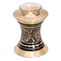 Golden Aura Tealight Cremation Urn -  product_seo_description -  Tealight Urn -  Divinity Urns.