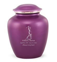 Grace Golfer Custom Engraved Adult Cremation Urn for Ashes in Purple,  Grace Urns - Divinity Urns