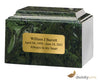 Image of Green Ascota Cultured Marble Cremation Urn,  Cultured Marble Urn - Divinity Urns