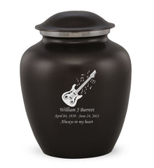 Grace Guitar Custom Engraved Adult Cremation Urn for Ashes in Black,  Grace Urns - Divinity Urns