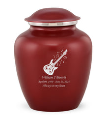 Grace Guitar Custom Engraved Adult Cremation Urn for Ashes in Red,  Grace Urns - Divinity Urns