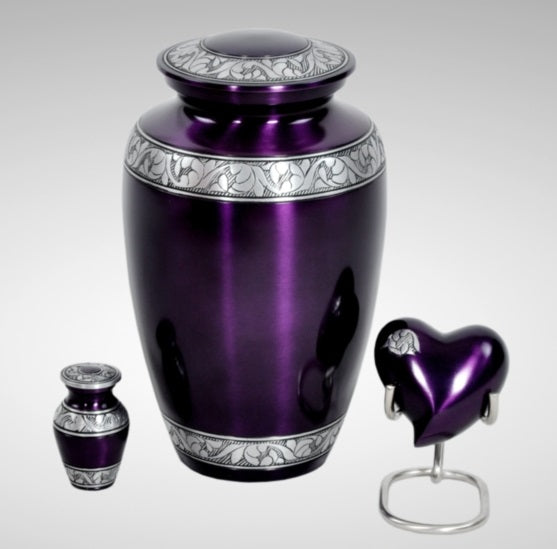 Mulberry Alloy Cremation Urn For Ashes -  product_seo_description -  Alloy Urns -  Divinity Urns.