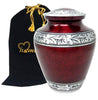 Image of Elite Cloud Red Alloy Cremation Urn -  product_seo_description -  Alloy Urns -  Divinity Urns.