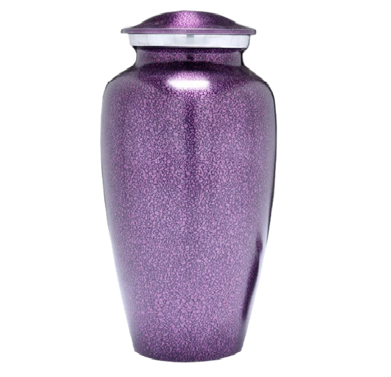 Classic Violet Purple Alloy Cremation Urn -  product_seo_description -  Adult Urn -  Divinity Urns.