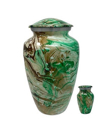 Majestic Swirl Metal Cremation Urn (comes with one free keepsake) -  product_seo_description -  Adult Urn -  Divinity Urns.