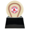 Image of Baseball Cremation Urn with Optional Ivory Boston Red Sox Ball Decor and Custom Metal Plaque -  product_seo_description -  Baseball -  Divinity Urns.