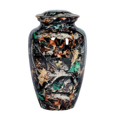 Modern Camouflage Cremation Urn: Design 9