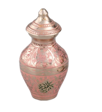 Pink Decorative Butterfly Brass Cremation Urn -  product_seo_description -  Adult Urn -  Divinity Urns.