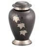 Image of Falling Leaf Engraved Brass Cremation Urn -  product_seo_description -  Brass Urn -  Divinity Urns.