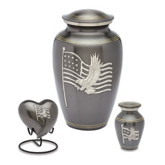 American Honor and Glory Military Cremation Urn -  product_seo_description -  Military Urn -  Divinity Urns.