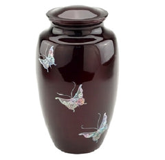 Butterfly Hand Painted Cremation Urn -  product_seo_description -  Adult Urn -  Divinity Urns.
