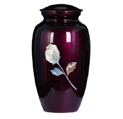 Imperial Rose Hand Painted Cremation Urn -  product_seo_description -  Adult Urn -  Divinity Urns.