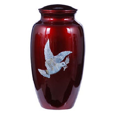 Dove Hand Painted Cremation Urn -  product_seo_description -  Adult Urn -  Divinity Urns.